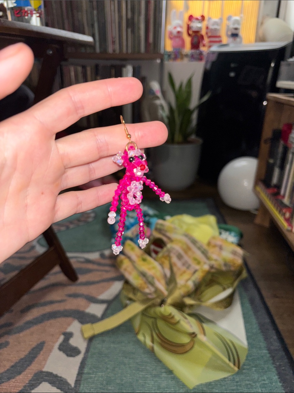 Susan Alexandra Pink Panther Earrings - Picture 2 of 2